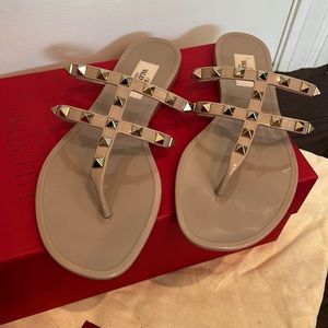 Valentino rock stud slides